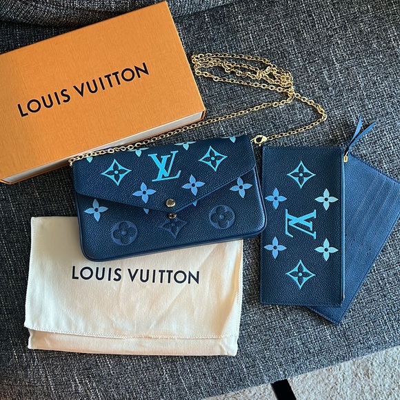 Louis Vuitton Félicie Pochette Gradient Blue - Picture 8 of 10
